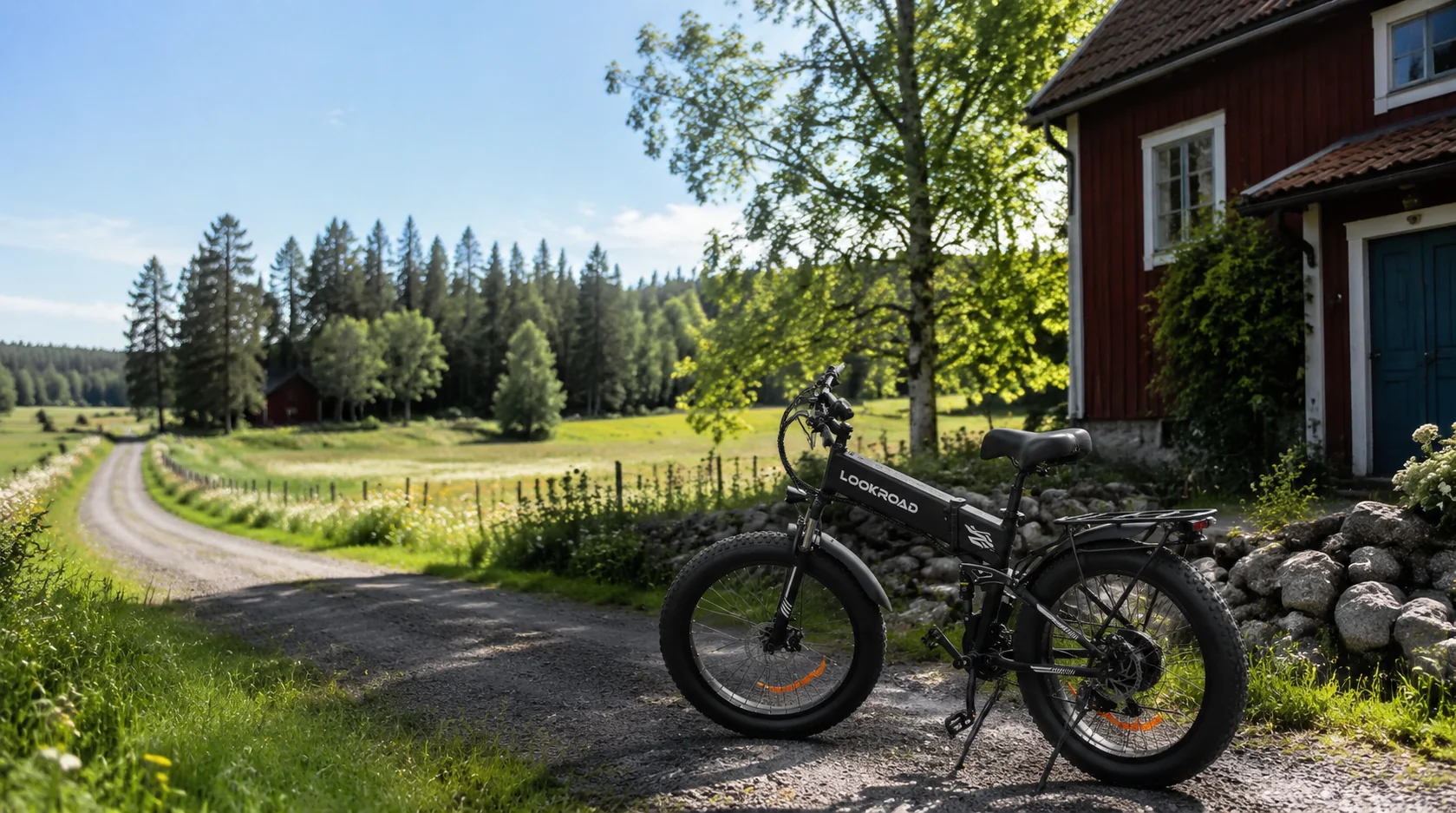 L26 parked by a country house