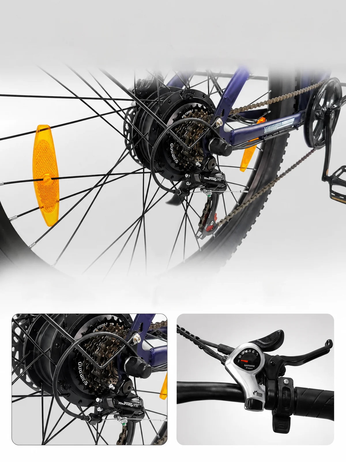 Transmisión Shimano de 7 velocidades
